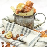 frittelle di carnevale all'uvetta